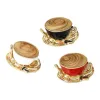 New exquisite and creative alloy enamel coffee cup brooch, personalized and creative women's clothing brooch accessory pin undefined